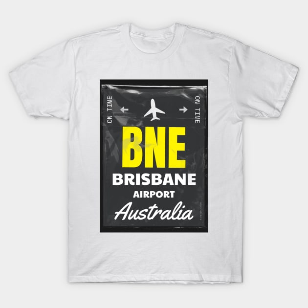 Brisbane Australia Plastic bag style tag T-Shirt by Woohoo